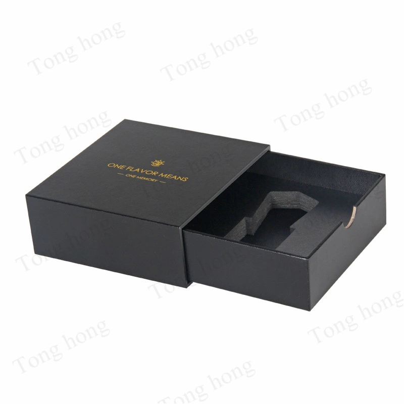 Cardboard Packaging Box for Perfume Bottle Slider Box Drawer Package Design