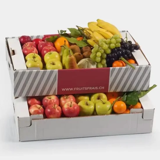Изготовленная на заказ упаковка из гофрокартона для фруктов, транспортировочная коробка, гофроящик для фруктов
