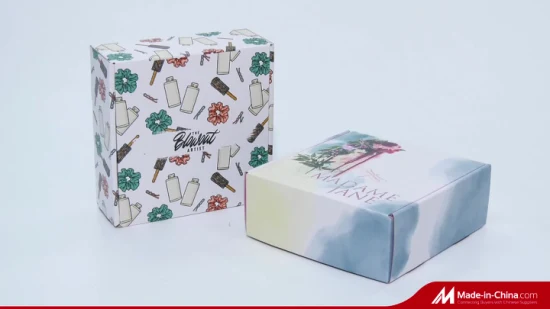 Коробки для электронной коммерции из гофрированного картона с индивидуальной печатью, переработанный картон, молния, отрывная полоска, транспортировочная коробка, индивидуальный логотип