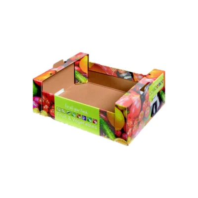 Коробки для фруктов из гофрированного картона со свежими фруктами и овощами абрикоса по индивидуальному заказу
