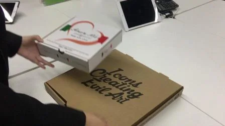 Дешевая индивидуальная перерабатываемая коробка для пиццы из гофрированного картона для упаковки