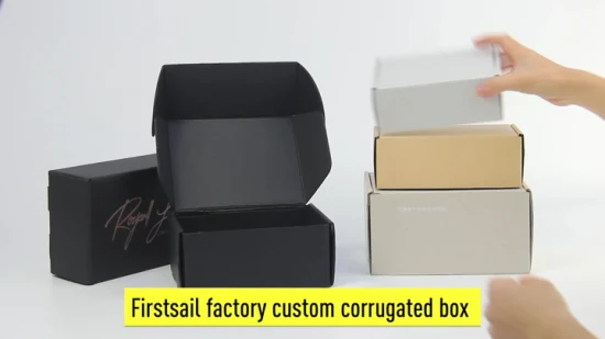 Firstsail индивидуальный дизайн, дешевая прочная одежда, картонная коробка, доставка носков, доставка одежды, желтые коробки из гофрированного картона